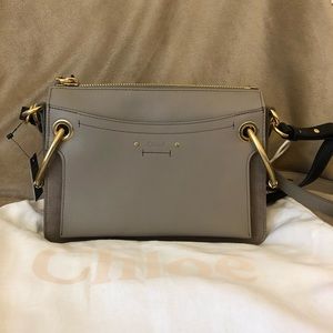 【***SOLD***】CHLOE ROY SMALL LEATHER AND SUEDE BAG